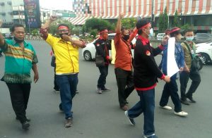 Komunitas Wartawan Medan, Lakukan Aksi Dukung Poldasu Tangkap Pelaku Pembunuh wartawan Marsal.