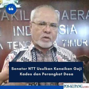 Anggota DPD RI dari Provinsi Nusa Tenggara Timur ( DPD RI NTT), Abraham Liyanto Minta Cegah Korupsi Dana Desa Kades Dinaikkan Gaji.