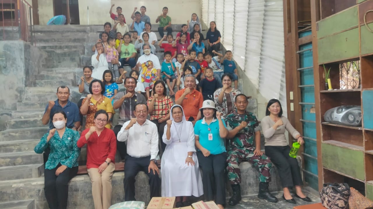 Pemkab Nias Gelar Kunjungan Sosial Ke Panti Asuhan Dalam Rangka Peringatan HUT Ke-77 Tahun 2022 Di Kabupaten Nias.