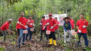Lestarikan Ekosistem Taman Nasional Kutar, Bersama KSDAE, Telkomsel Tanam 20.000 Bibit Mangrove.