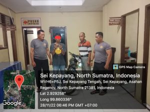 Polsek Sei Kepayang tangkap AAN Mencuri Becak Barang