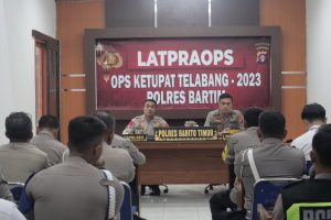 Polres Bartim Laksanakan Apel Gelar Pasukan Operasi Ketupat Telabang 2023