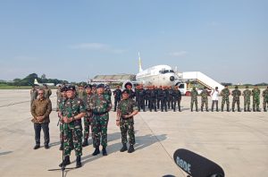 Panglima TNI Jenderal Yudho Margono Langsung Pimpin Pelepasan Misi Evakuasi WNI Di Sudan.
