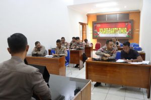 Wakapolres Bartim Pimpin Rapat Finalisasi Rangkaian Lomba Menyambut HUT Bhayangkara Ke – 77