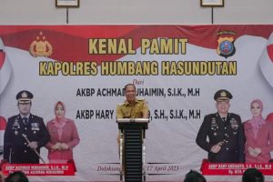 GELAR ACARA KENAL PAMIT KAPOLRES HUMBAHAS