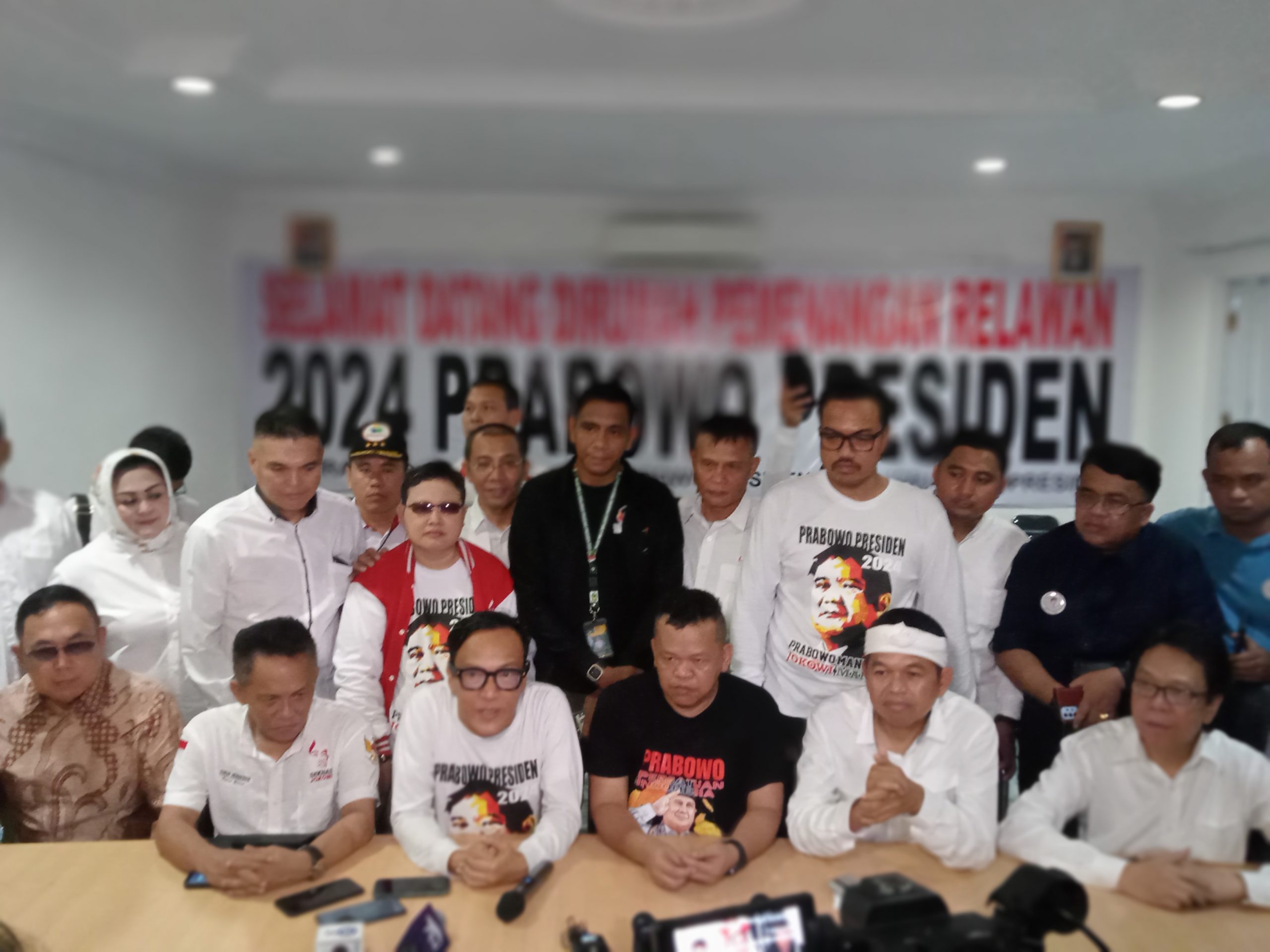 Harapan itu jadi kenyataan, Prabowo Presiden 2024 Sambut Ratusan Pendukung Dari Ratusan Aliansi.