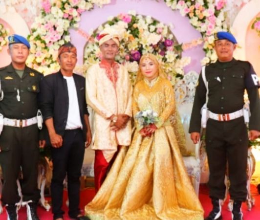 Ketua Markas Komando Bangka Belitung, Langsung Akad Nikah. SAH!