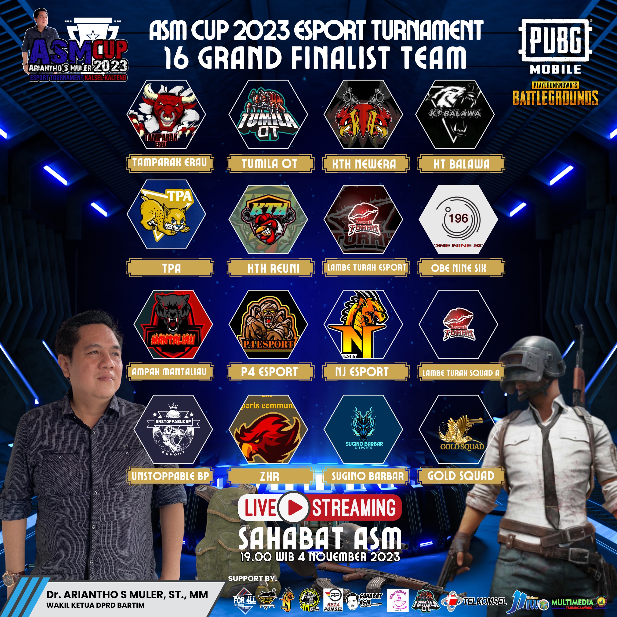 komunitas Nansarunai Jaya Kabupaten Barito Timur Dukung ASM CUP 2023 ESPORT TURNAMEN