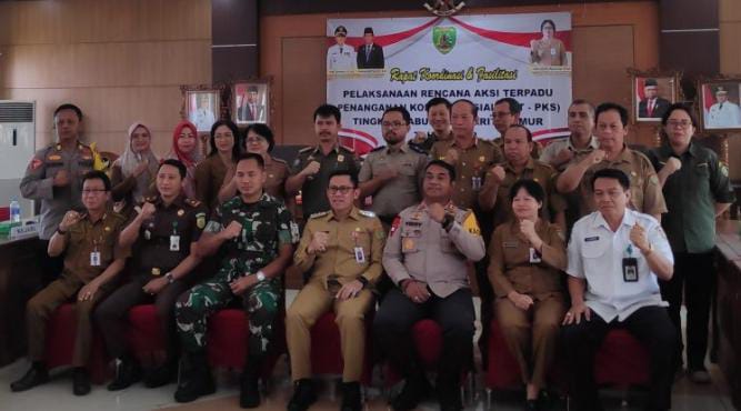 Pj.Bupati Bartim Pimpin Rapat Koordinasi Penanganan Konflik Sosial