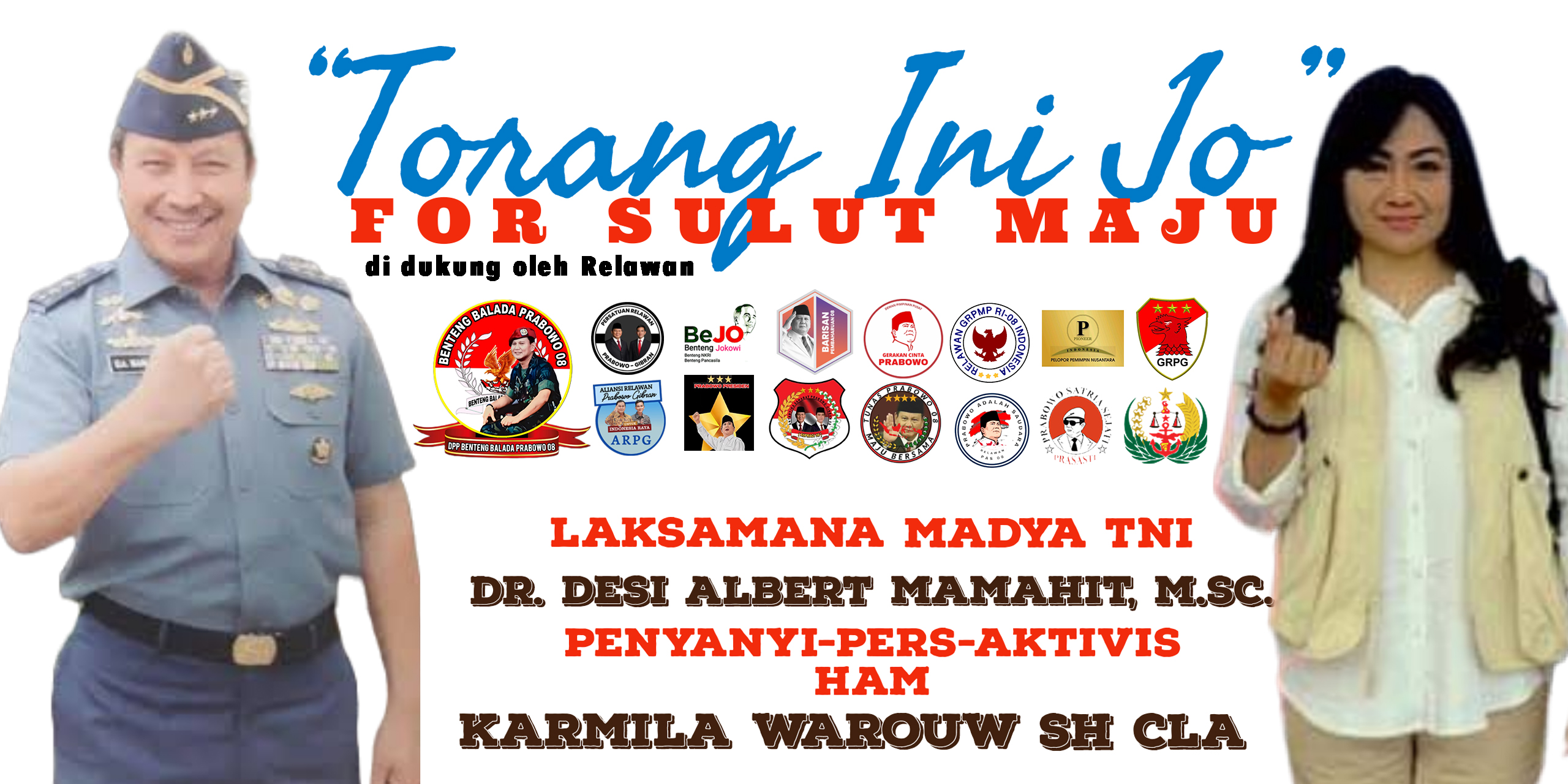 Organ DPP BPP08 Siapkan Laksdya Des Albert Mamahit dan Pembina nya Karmila Warouw. Maju Menuju Sulawesi Utara Bangkit dan Berjaya.
