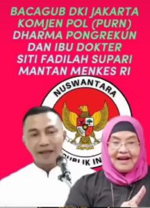 BACAGUB DKI KOMJEN POL (Purn) DHARMA PONGREKUN & Siti Fadilah Supari (Mantan Menkes RI)