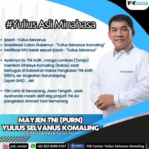 Yulius Selvanus Komaling: Siap Bela Bangun Jaga Sulawesi Utara 2024/2029.