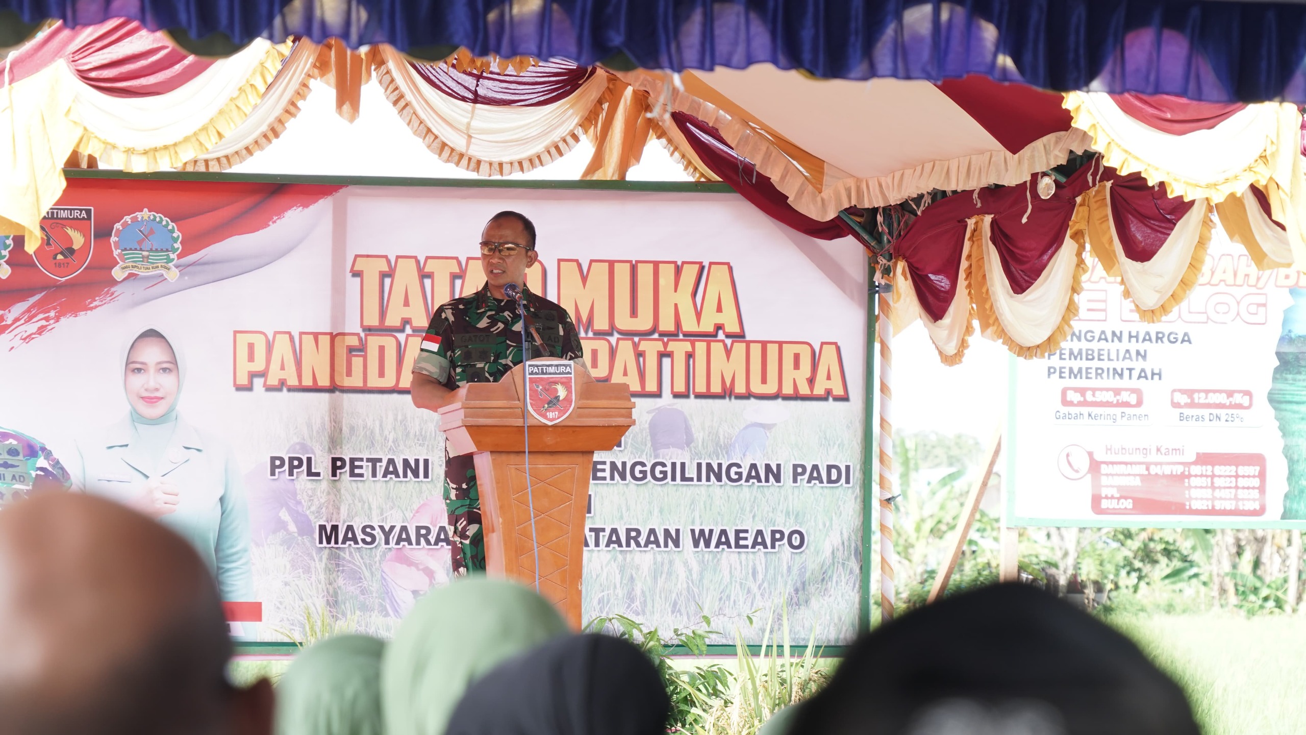 *Dukung Ketahanan Pangan Nasional, Pangdam XV/Pattimura Ikut Panen Padi di Pulau Buru*