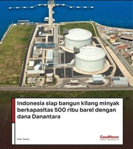 DANANTARA “Bangun Kilang Pertamina Dengan Kapasitas 500Ribu Barel”