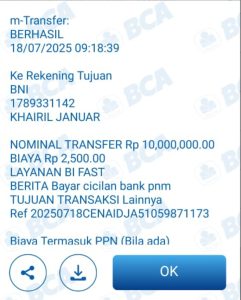 Bank PNM Banjarmasin Lecehkan Debitur Minta bayar Sepuluh juta untuk pembatalan lelang, dan telah bikin debitur malu dengan spanduk