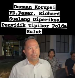 Wakil Wali Kota Manado, dr Richard Sualang, telah diperiksa oleh penyidik Tipidkor Polda Sulut Selama 5 jam.